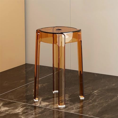 Stackable Transparent Acrylic Backless Bar Stool