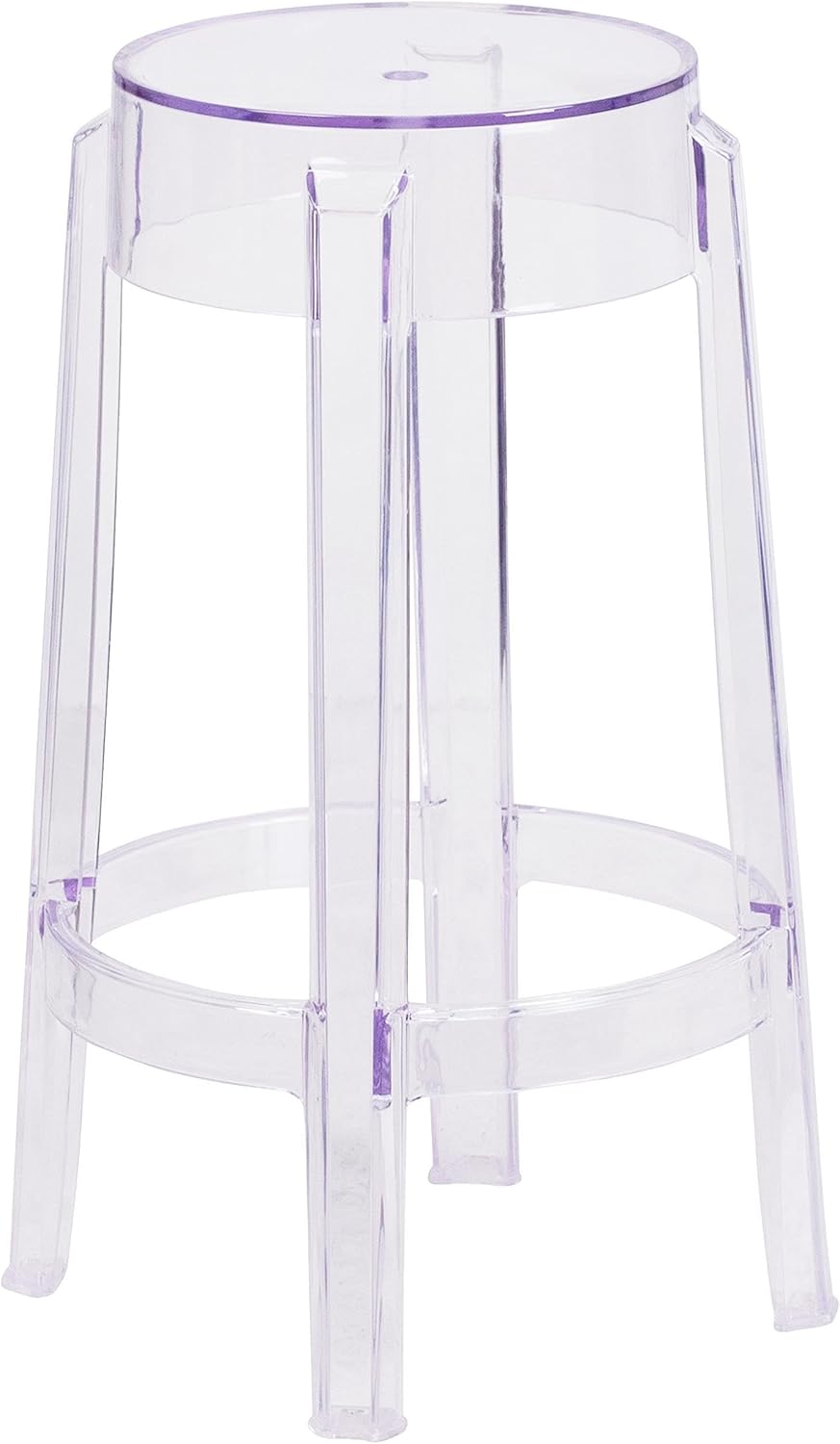 25.75" Clear Stackable Acrylic Stool