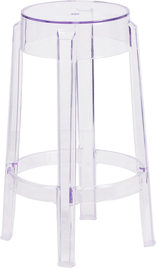 25.75" Clear Stackable Acrylic Stool