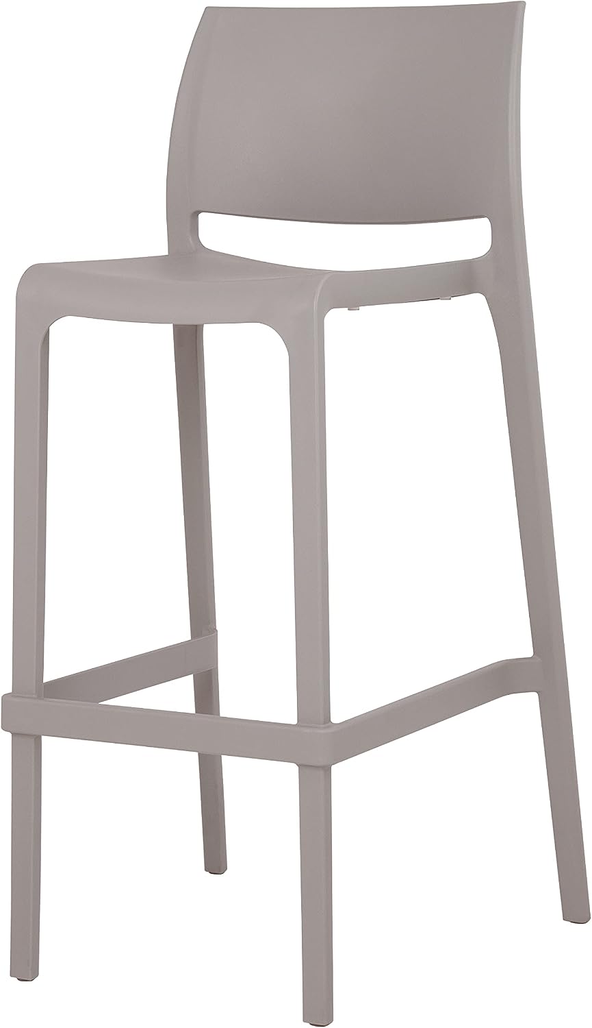 Grey Stackable Counter Stools Set 2
