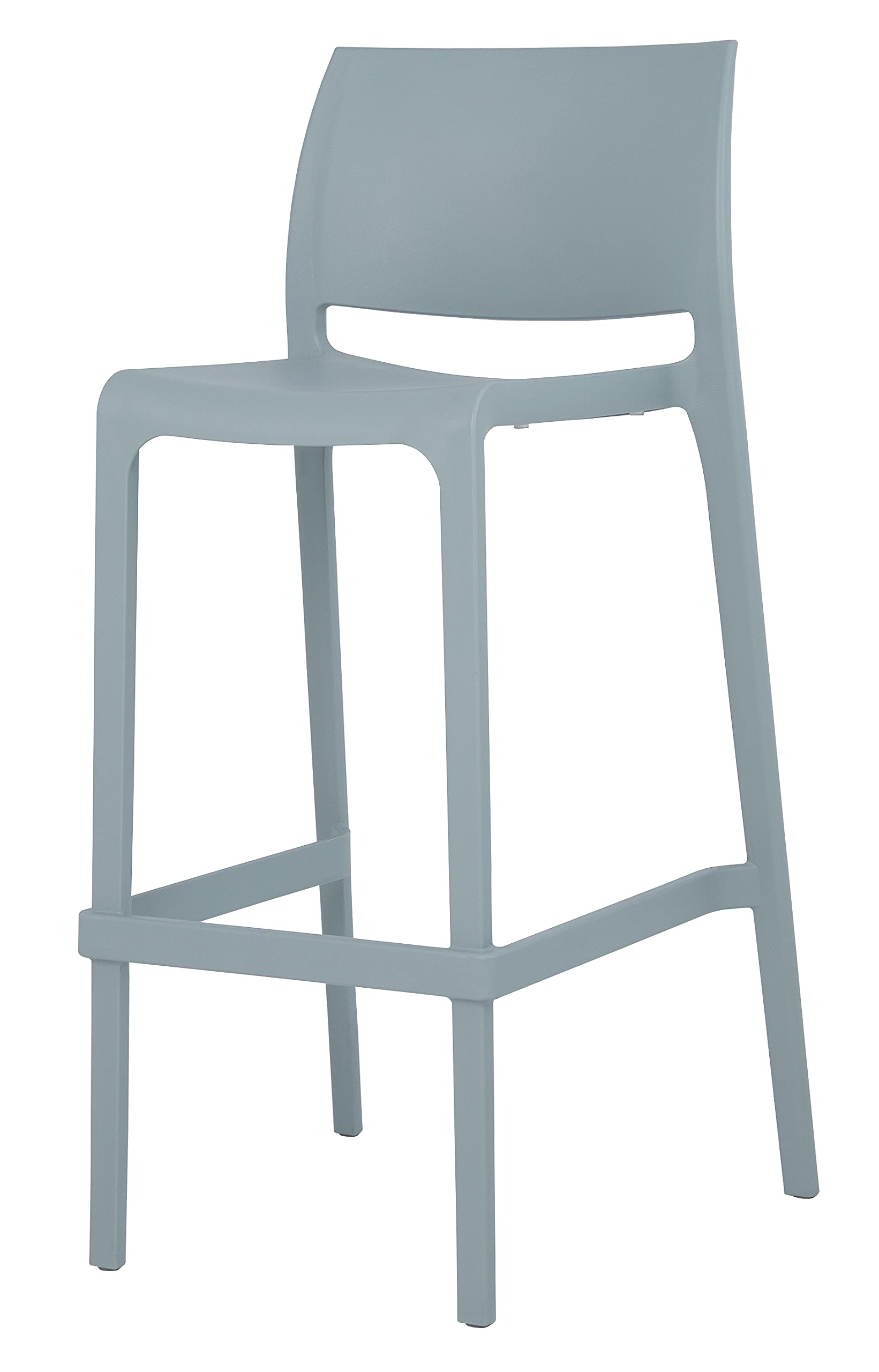 Grey Stackable Counter Stools Set 2