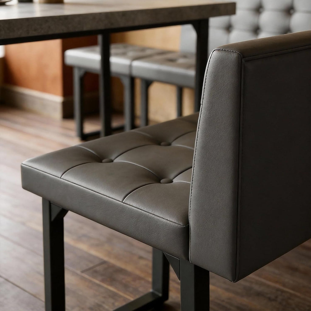 Grey 5pc Corner Nook Dining Set