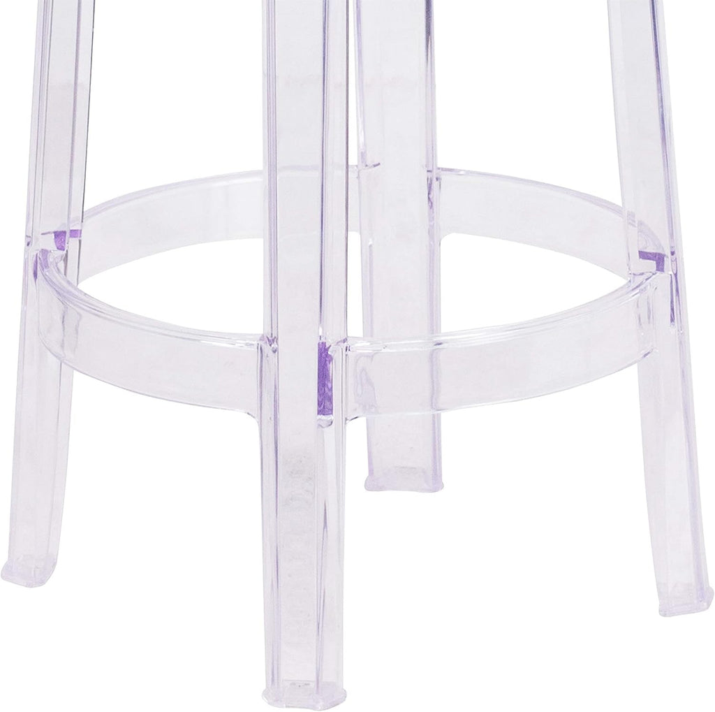 25.75" Clear Stackable Acrylic Stool