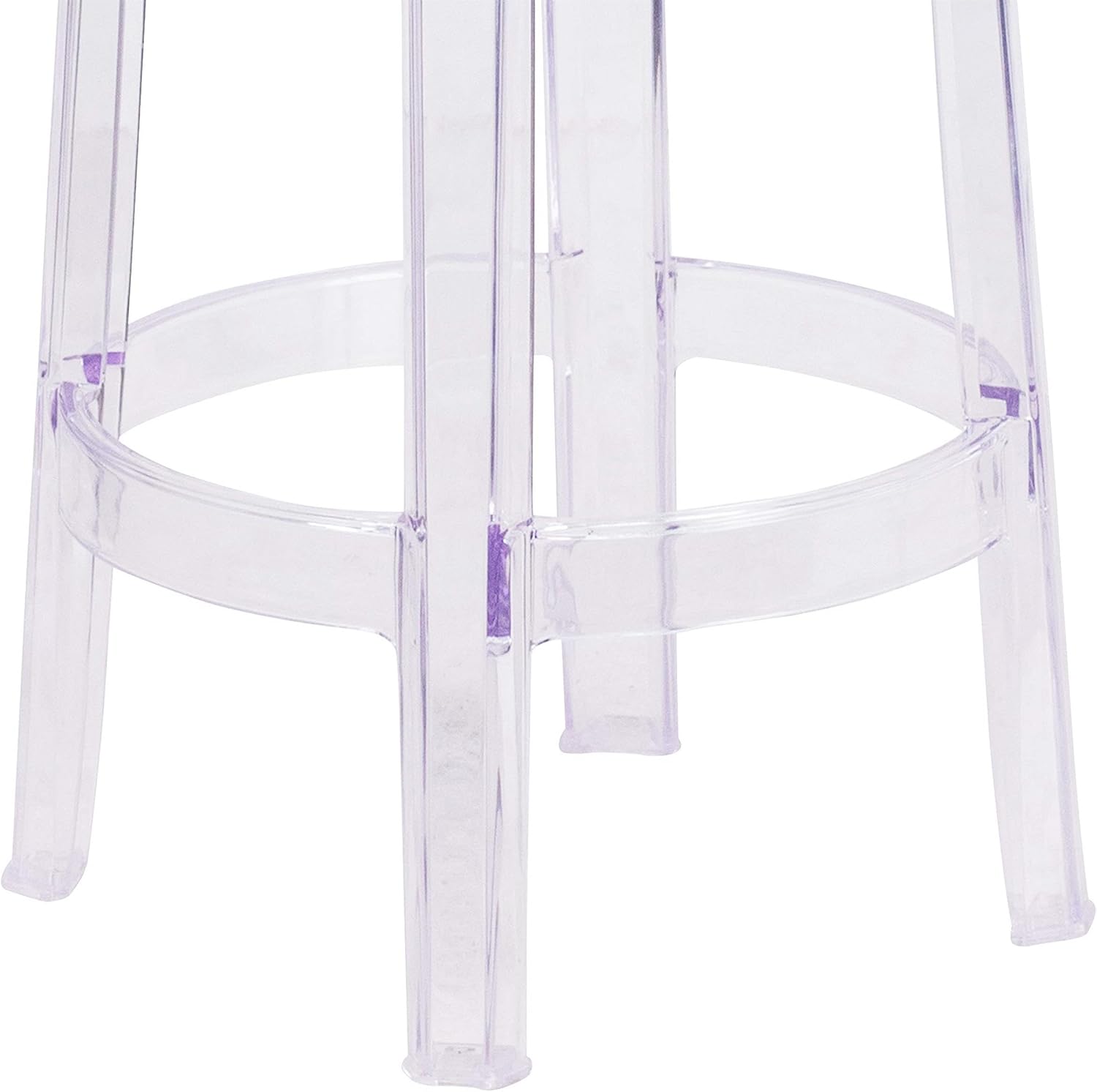 25.75" Clear Stackable Acrylic Stool