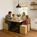 Natural Corner Booth Dining Set