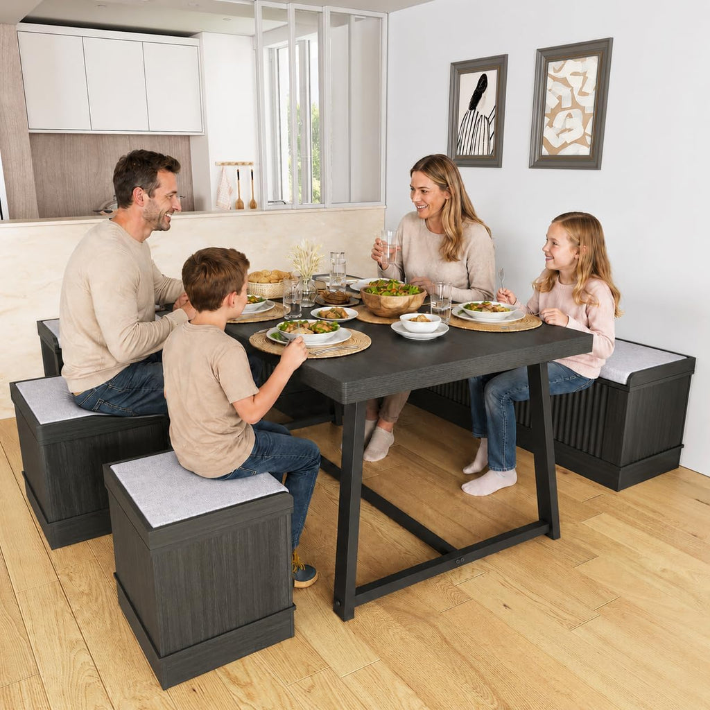 Espresso 6pc Breakfast Nook Set