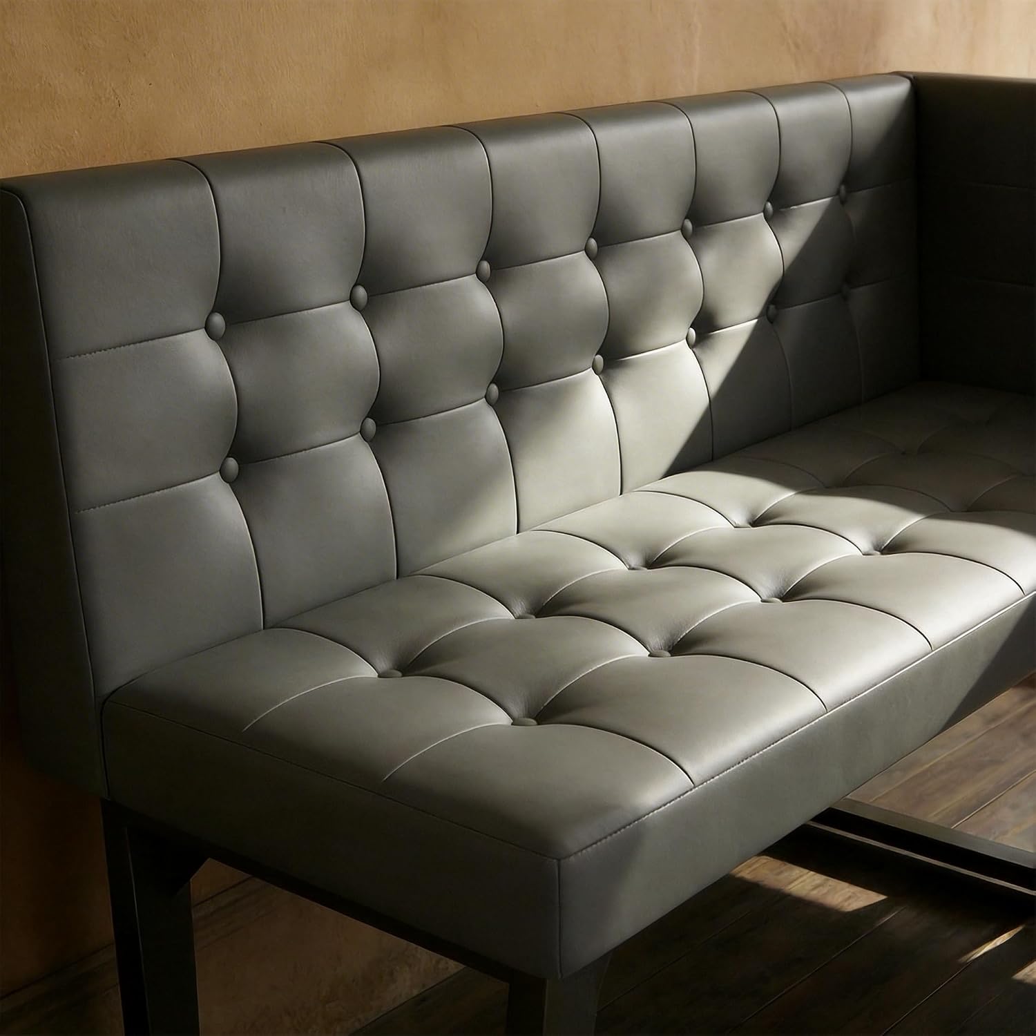 Grey 5pc Corner Nook Dining Set