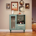 Modern Glass Door Wine Bar Sideboard Cabinet