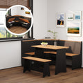 Black Natural Nook Dining Set