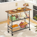 3-Tier Metal Rolling Kitchen Island