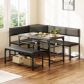 Taupe Corner Breakfast Nook Set