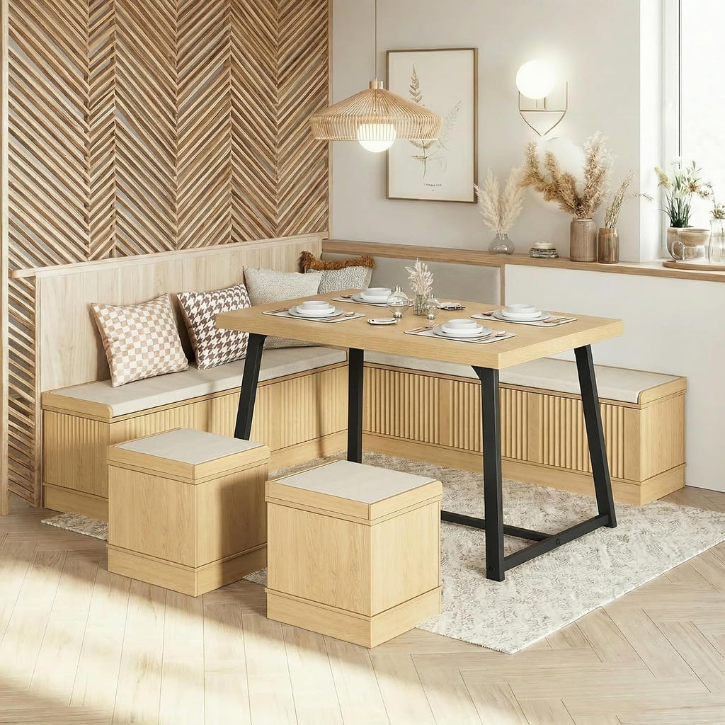 Natural 5pc Breakfast Nook Set