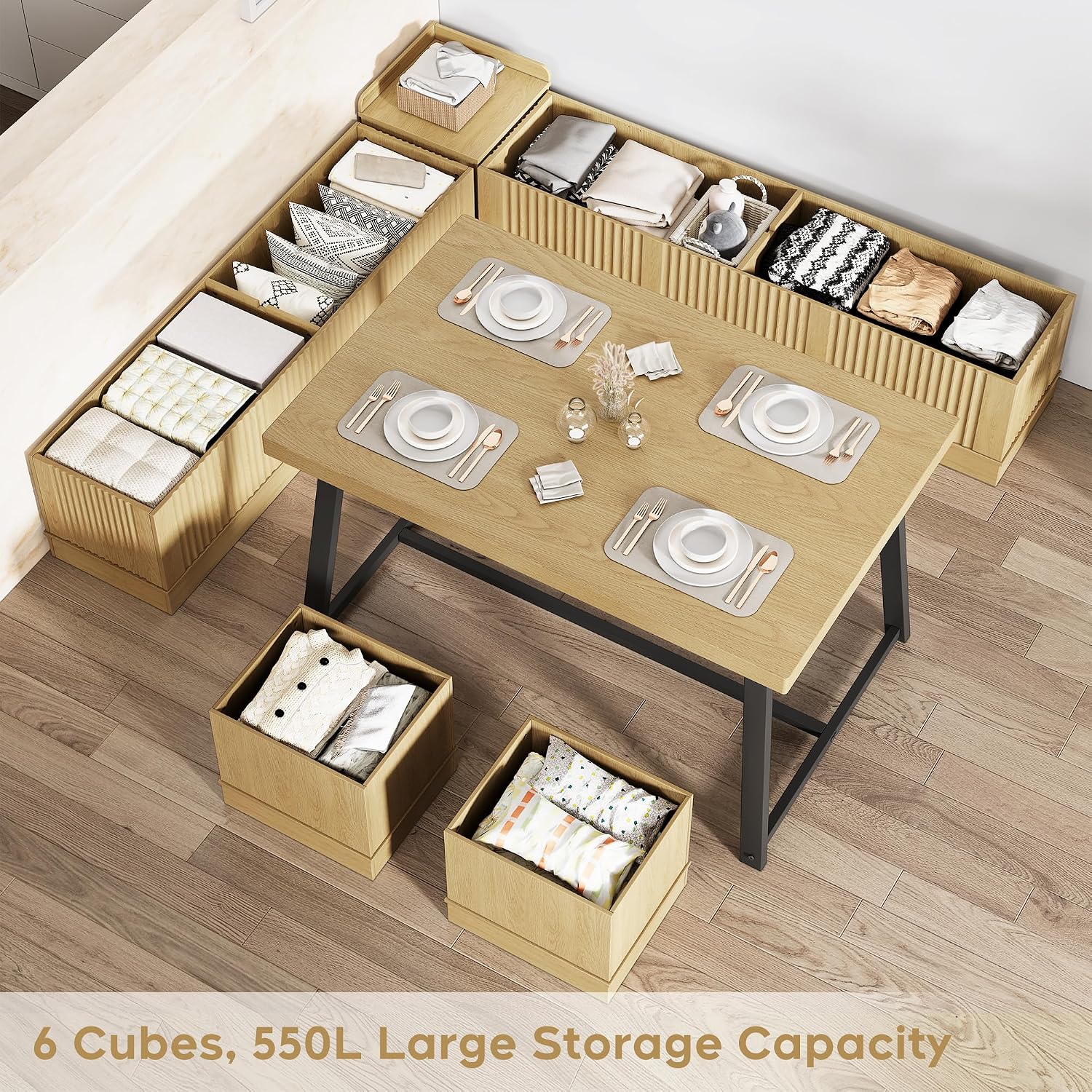 Natural 5pc Breakfast Nook Set